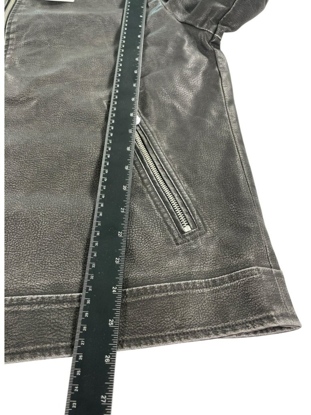 Jack & Jones Casablanca Jacket Faux Black Leather Full Zip Men's Size Large NEW - Picture 12 of 13